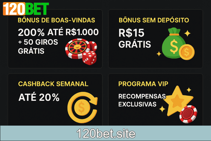 Bônus de cassino móvel 120BET com apostas online