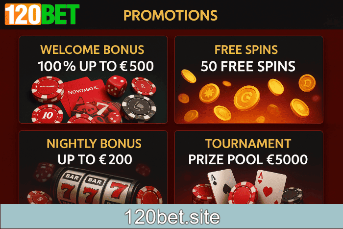 Bônus e recompensas exclusivas do Cassino 120BET